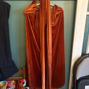 Rust orange infinity bridesmaid dress